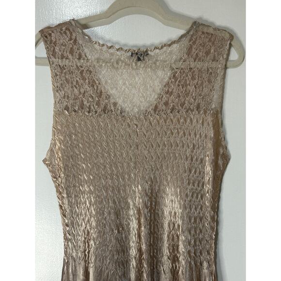 Komarov Beaded Charmeuse & Chiffon Tiered Ruffle Dress Size XL NWOT Nordstrom - Picture 11 of 15